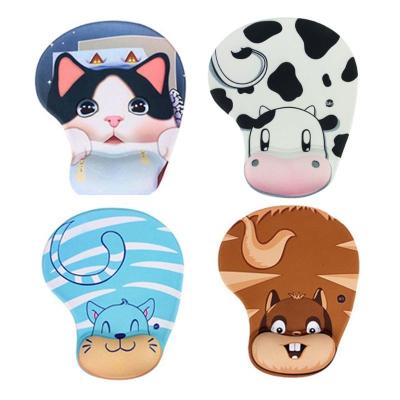 China Handy Cartoon Skid Resistance Memory Foam Comfort Wrist Rest Support Mouse Pad Memory Foam Comfort Wrist Rest Gamer for sale