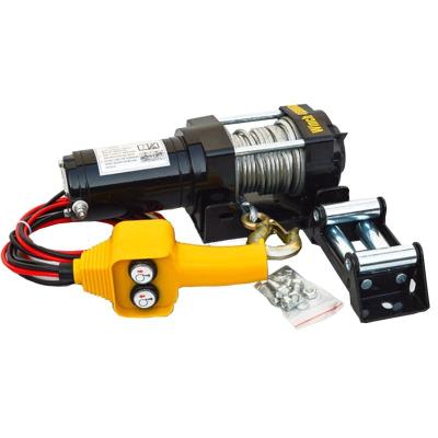 China Supply Black Color Steel Wire Rope AUTOMATIC Manufacturer 12 Volt Electric Winch for sale