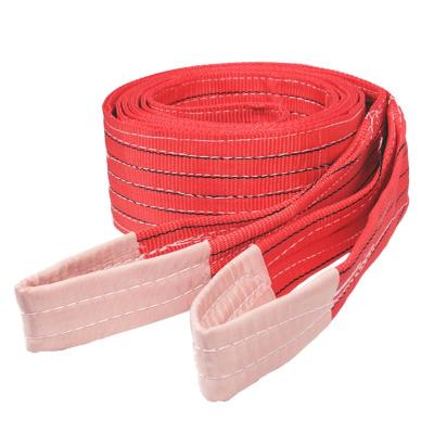 China Manufacturer Supply 3 Ton 5 Ton Polyester Synthetic Fiber Flat Shooting Lifting Sling for sale