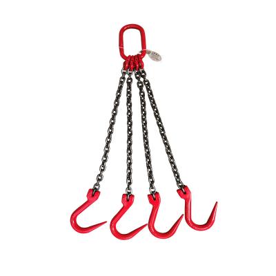 China For Lifting Manufacturer Wholesale En 818-2 Standard Hook 2 Legs Lifting Chain Slings for sale