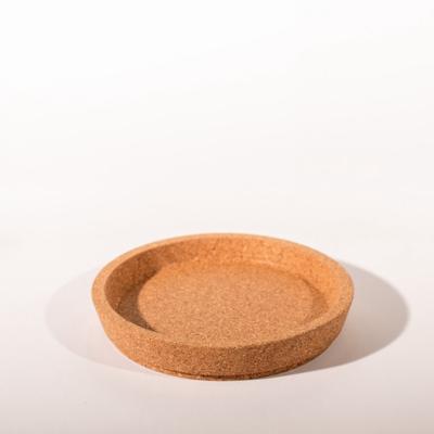 China Sustainable Delicate Round Mould-Pressed Cork Cup Holder Sublimation 100*17mm For Drinks for sale