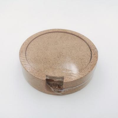 China Cork Coaster Set 120*30mm Round Exquisite Viable With Customized Logo for sale