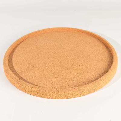 China Natural Cork Thermal Insulation Cork Tray Personalized Tray for Restaurant Home Food Serving Serving Tray Around 30*2.1cm for sale