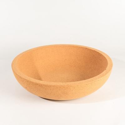 China New wholesale viable Cork Salad Serving Bowl Dia 30*7.5cm, nature Cork Wooden Salad Bowl for sale