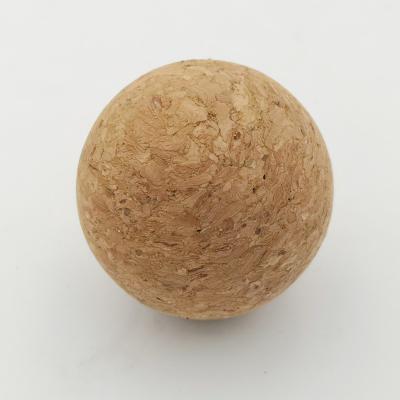 China Light Weight 50mm Yoga Ball Cork Massage Ball Large Particles for sale