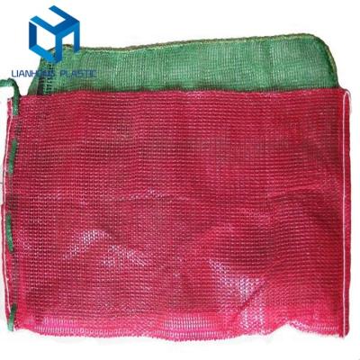 China Wholesale 50cmx80cm Agriculture Popular Tubular Onion Mesh Bag With Drawstring China Experienced Factory PP Mesh Bag For Onion for sale