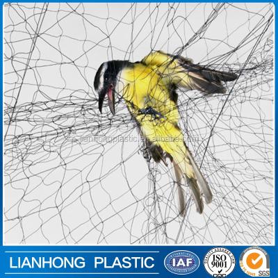 China 100% virgin HDPE anti bird netting (factory supply) for hook bird, pe woven bird net trap for sale