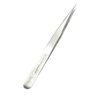 China High Quality Professional Stainless Steel Easy Operation Industrial Sharp Tweezers 135mm Long for sale