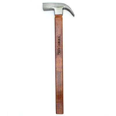 China Strong Power High Carbon Steel Round Head Hammer Magnetic Claw Hammer With Wooden Handle for sale