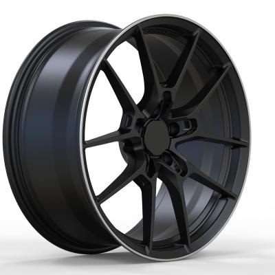 China 6061T6 6061T6 Aluminum Custom Alloy Forged Wheels 19 20 21 22 Inch Alloy Edges Matte Black for sale