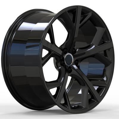 China custom 6061t6 aluminum forged wheels 19 20 21 22 inch wheel rims 5x108 gloss black for xf f type for sale