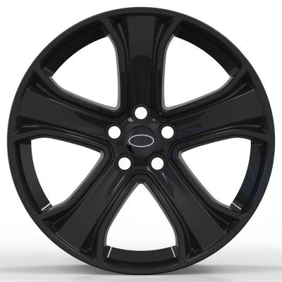 China 6061t6 Aluminum Custom Forged Wheels 19 20 21 22 Inch Wheels Gloss Black FO Range Rover 5x120 Rims for sale