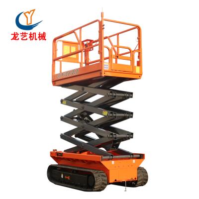 China CE Approved Tracked Hydraulic Mobile Crawler Self Propelled Scissor Lift Double Tracked Scissor Lift Table for sale