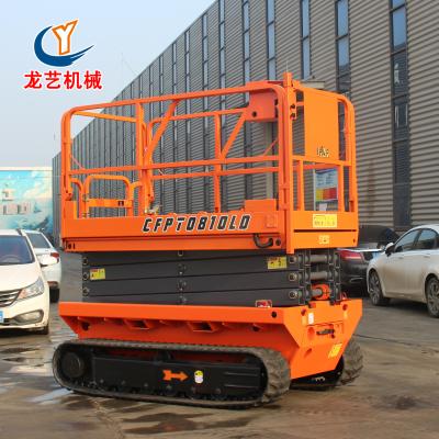 China Electric Pile Hydraulic Power Scissor Lift Mobile 4m 6m 8m Crawler 10m Mobile 4m 6m 8m Table Scissor Lift for sale