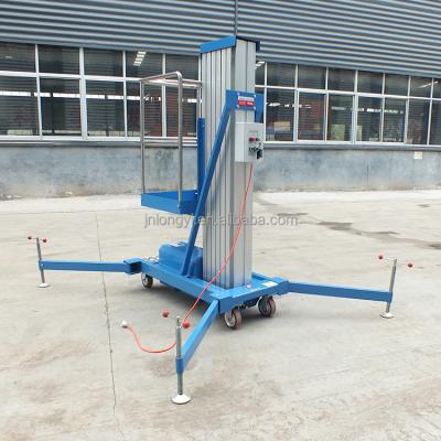 China Garment Shops Custom Logo One Man Electric Platform Mobile Aerial Ladder Aluminum Lift Table for sale