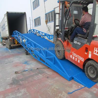 China Widely High Efficiency Portable Container Ramp Slope Lift Forklift Dock Ramp Dock Leveler for sale