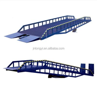 China Widely Factory Supply 6-15ton Height 1.1-1.8m Adjustable Hydraulic Mobile Container Truck Loading Ramp for sale