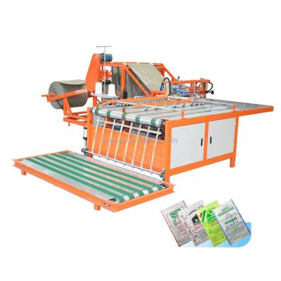 China Cut fabric to roll in line full automatic pp woven bag cutting machine 1-5 colors printing and sheet converting sewing machine for sale