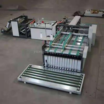 China Bag Processing Industry Semi-automatic Woven Bag High Yield PP Woven Bag Cutting And Sewing Machine Printing for sale