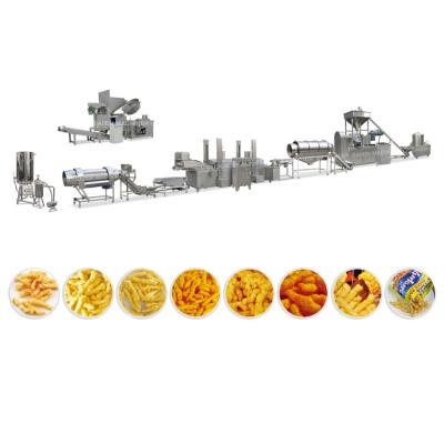 China Easy Operate High Quality Automatic Kurkure Cheese Extruder Machine Cheetos Corn Curls Ninaks Puffed Snacks Making Machinery for sale