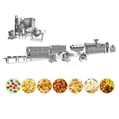 China 2019 Chips Industrial Large Automatic Popcorn Making Machine Puffed Rice Caramel Popcorn Machinery for sale