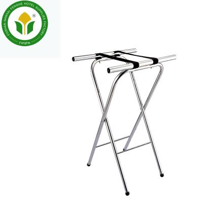 China Modern Hotel Polishing Stainless Steel Luggage Rack Luggage Rack for sale