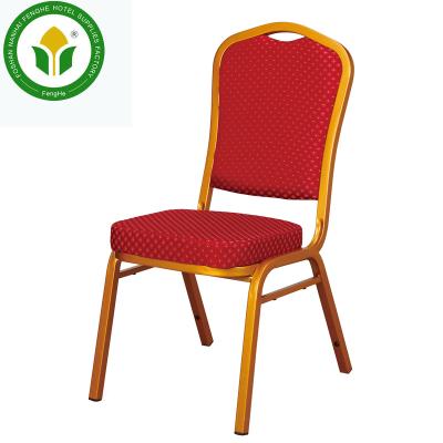 China Modern Hotel Dining Hall Iron Stacking Dining Chair Cheap Banquet Chair for sale