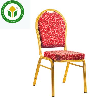 China Various Styles Modern Hotel Furniture Dining Hall Stacking Cheap Iron Banquet Chair Dining Chair for sale