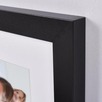 China Factory Wholesale High Quality Simplicity Wooden Black Photo Frame Production for sale