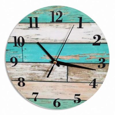 China Retro Style Antique Numeral Style Decorative Digital Wall Clock / Wooden Clock for sale