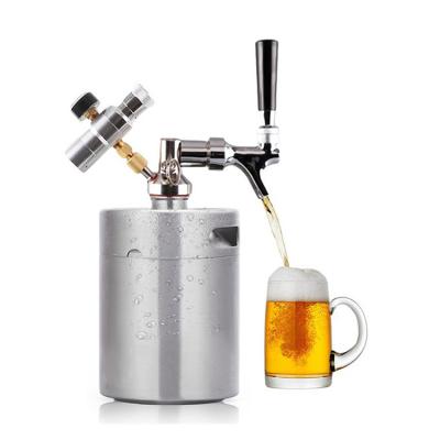 China Cheap And High Quality Convenient Mini Beer Keg And Tap System Stainless Steel Packing And Tapping Beer for sale