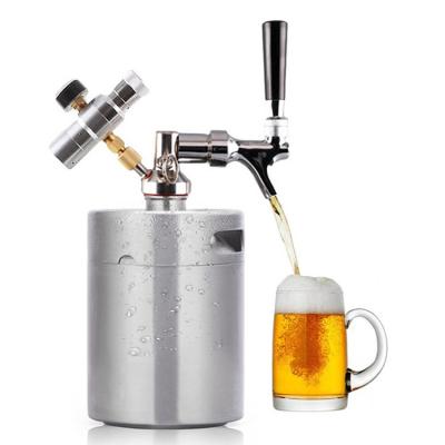 China New Arrival Food Grade Stainless Steel Beer Dispenser Keg And Tap System Mini Keg And Tap System for sale