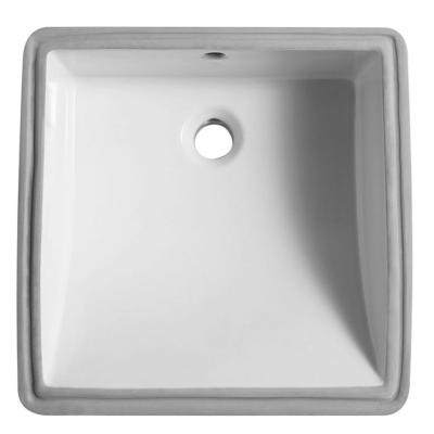 China Sale China Traditional Porcelain Square Sink Ceramic Sink For Bathroom Hand Washing And Decoration for sale