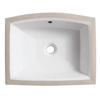 China Wholesale Cheap Ceramic Basin Sink Rectangle Traditional Toilet Under Counter Counter Art Wash Basin Bathroom Under Sinks for sale