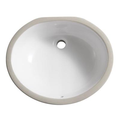 China CUPC Traditional Factory Direct Commercial White Oval Porcelain Undermount Lavatory Sink For Bathroom for sale