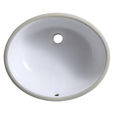 China HJC Oval Porcelain Sink Traditional Bathroom Porcelain Sink For Bathroom Hotel School Building for sale