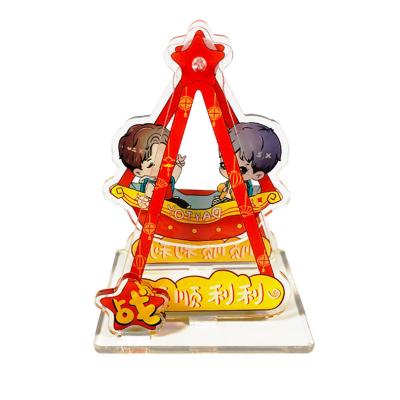 China Star Peripheral Standee Acrylic Metal Anime Ornament Key Chain Pendant The Rosewater Pokey Acrylic Clip for sale