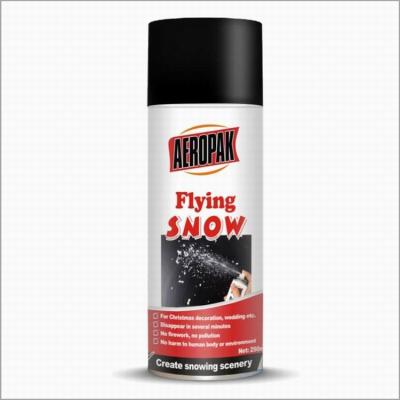 China Aeropak White Flying Snow Spray voor verjaardagsfeestje huwelijkscadeau Te koop