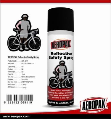 China Aeropak 200ml Reflective Spray Paint Light Safety Reflective Aerosol Spray for sale