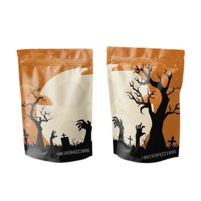 China Barrier Smell Proof Shaped Resealable Cookie Die Cut Custom Printed Mylar Plastic Packaging Bags for sale