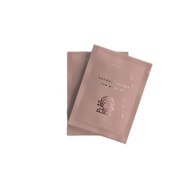 China Barrier Custom Printed Rose Gold Logo Selling Aluminum To Foil Mylar 5ml Flat Three Side Seal Bag Rose Resealable Bag for sale