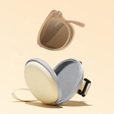 China TAC 2023 Adult Sunglasses Folding Sun Glasses Women's Fashion New Polarized Light With Nose Support UV Sun Protection for sale