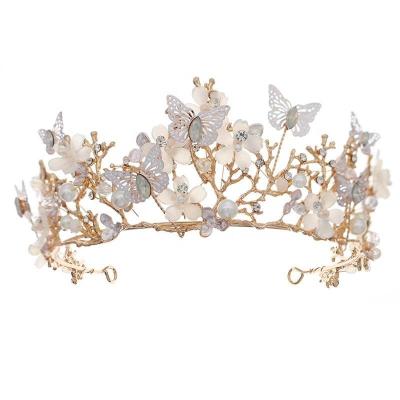 China ALLOY Birthday Party Headdress Bridal Headpiece Bridal Headdress Party Wedding Dress Photo Photography Flower Crown for sale