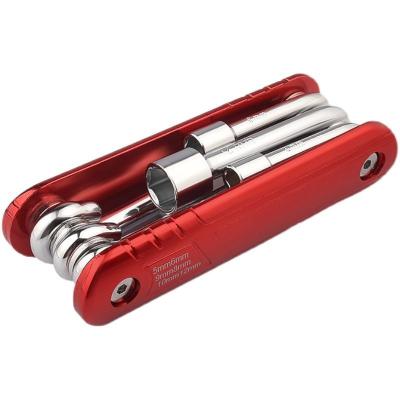 China Chrome Vanadium Steel Folding Socket Wrench Set Allen Wrench Portable Screwdriver Metric Thumb Socket for sale