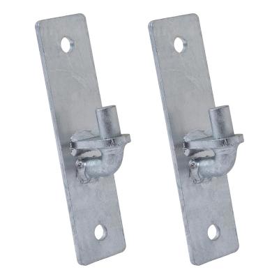 China Heavy Duty Wall Mount Gate Hinges, Chain Link Flat Back Fence Gate Hinges Post with 5/8