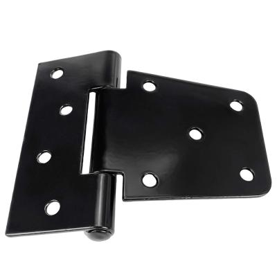 China 3.5 Inch Heavy Duty Heavy Duty Gate Hinges 4 Packs, Extra Thickness Black Iron Door Hinges For Wooden Fence Pier Barn Gate for sale