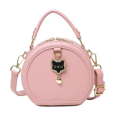 China 2021 new fashion casual personalized ladies round handbags handbags fashion backpack and handbag for women for sale