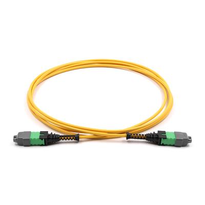 China OS2 Yellow Jacket 12 Fiber Trunk Cable , MPO Trunk Cable For Datacenter for sale