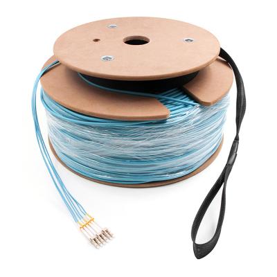 China LC bis LC 6 Strang Multimode OM3 OFNR Ausbruchkabel 3,0 mm Aqua zu verkaufen