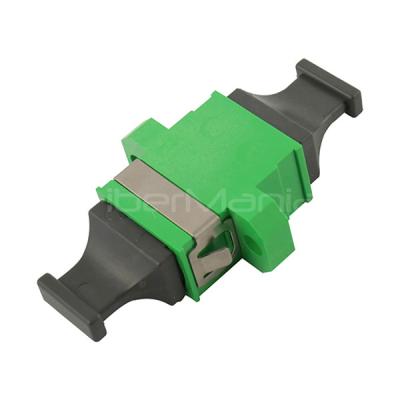 China MTP/MPO Single Mode Simplex Adapter With SC Footprint Green for sale